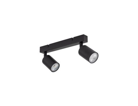 Lampa sufitowa czarna 2x reflektorki na listwie TOP BLACK 2xGU10 6175 TK Lighting