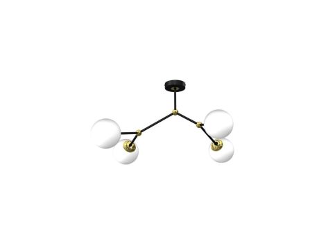 Lampa sufitowa JOY BLACK / GOLD 4xE14 MLP7461 Milagro