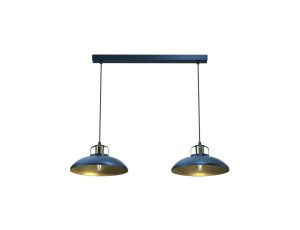 Lampa wisząca FELIX NAVY BLUE/GOLD 2xE27 MLP7715 Milagro