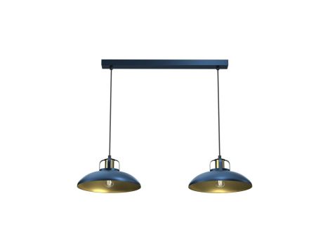 Lampa wisząca FELIX NAVY BLUE/GOLD 2xE27 MLP7715 Milagro