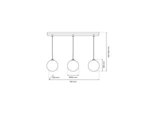 Lampa sufitowa w kształcie serca HEART kolor czerwony 10777 TK Lighting
