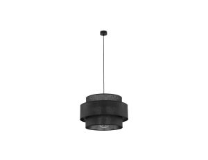 Lampa wisząca nowoczesna z czarnej tkaniny CALISTO 4999 1xE27 TK Lighting