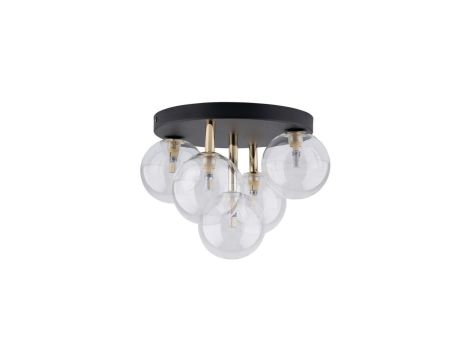 Lampa sufitowa z czarno-złotymi elementami NILOS 5xG9 758 TK Lighting