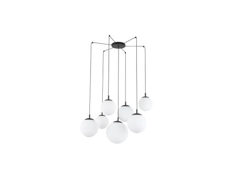 Lampa wisząca typu pająk ze szklanymi, białymi kloszami ESME 15xE27 4794 TK Lighting