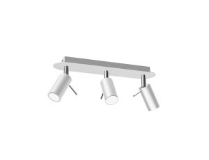 Lampa sufitowa PRESTON WHITE/CHROME 3x mini GU10 MLP7616 Milagro