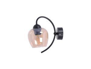 Kinkiet ścienny bursztynowy, z dekoracyjnym kloszem z serii DIUNA K-5192 Kaja Lighting