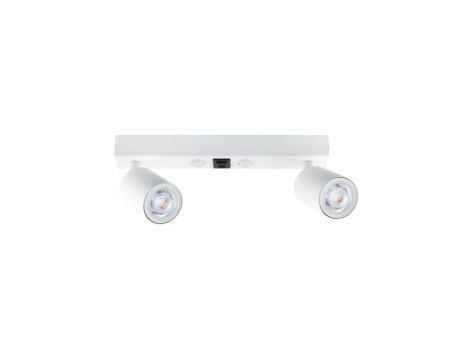 Kinkiet ścienny TOP biały z dwoma reflektorkami, włączniki, ładowanie USB 10276 TK Lighting