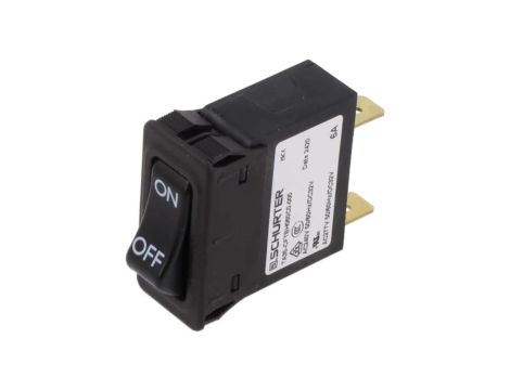 TA35-CFTBH060C0 Wyłącznik nadprądowy Iznam: 6A Uznam: 240VAC 32VDC SNAP-IN MCB