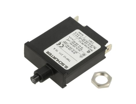 TMF12-211-15 Wyłącznik nadprądowy Iznam: 15A Uznam: 240VAC 28VDC SPST Bieguny: 1