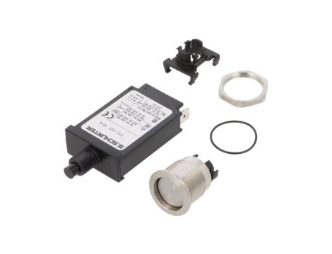 T12-221-10-MSM19ST Wyłącznik nadprądowy Iznam: 10A Uznam: 240VAC 28VDC SPST Bieguny: 1