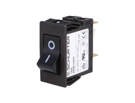 TA45-ABDBL150C0 Wyłącznik nadprądowy Iznam: 15A Uznam: 240VAC 60VDC DPST Bieguny: 2
