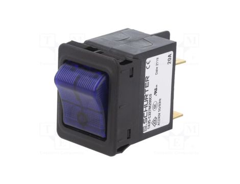 TA35-C327M200C0 Wyłącznik nadprądowy Iznam: 20A Uznam: 240VAC 60VDC DPST Bieguny: 2