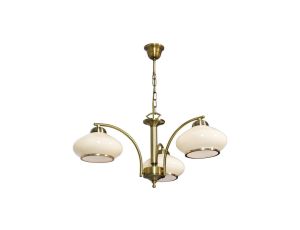 Żyrandol klasyczna lampa sufitowa wisząca Activejet RITA Patyna potrójna 3xE27 do salonu