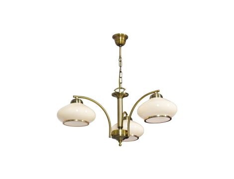 Żyrandol klasyczna lampa sufitowa wisząca Activejet RITA Patyna potrójna 3xE27 do salonu