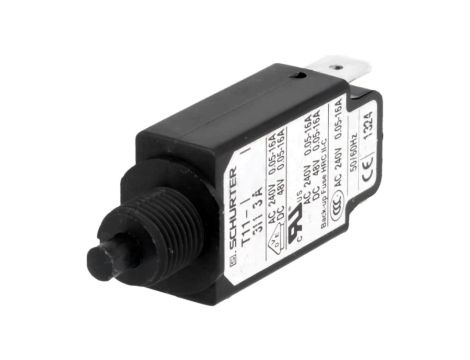 T11-311-3A Wyłącznik nadprądowy Iznam: 3A Uznam: 240VAC 48VDC SPST Bieguny: 1