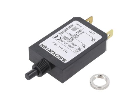 T13-211-18 Wyłącznik nadprądowy Iznam: 18A Uznam: 240VAC 28VDC SPST Bieguny: 1