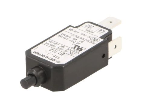 T11-811-10A Wyłącznik nadprądowy Iznam: 10A Uznam: 240VAC 48VDC SPST Bieguny: 1