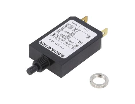 T13-211-15 Wyłącznik nadprądowy Iznam: 15A Uznam: 240VAC 28VDC SPST Bieguny: 1