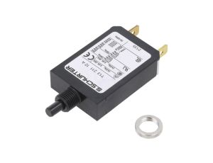 T13-211-12 Wyłącznik nadprądowy Iznam: 12A Uznam: 240VAC 28VDC SPST Bieguny: 1