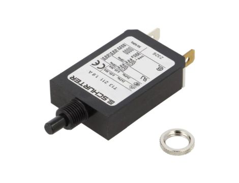 T13-211-1.8 Wyłącznik nadprądowy Iznam: 1,8A Uznam: 240VAC 28VDC SPST Bieguny: 1