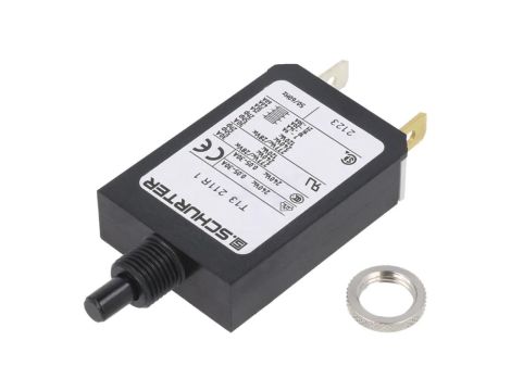 T13-211R-1 Wyłącznik nadprądowy Iznam: 1A Uznam: 240VAC 28VDC SPST Bieguny: 1