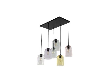 Lampa wisząca ze szklanymi, kolorowymi kloszami MOLLY 6 10302 TK Lighting