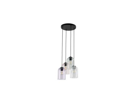 Lampa wisząca szklana na okrągłej rozecie 4xE27 MOLLY 4 KOŁO 10301 TK Lighting
