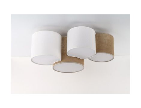 Lampa sufitowa boho z czterema kloszami MONA JUTA na E27 5908 TK Lighting