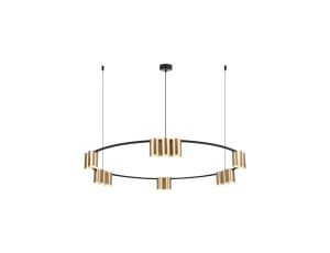 Lampa wisząca (koło) GENESIS BLACK GOLD 15xGU10 ML0378 Milagro