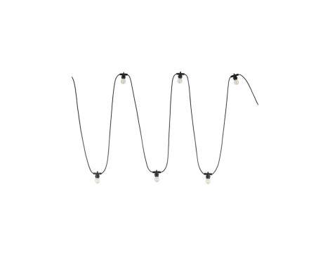 Girlanda zewnętrzna czarna na 10*E27 IP65 długość 11,5m 10183 TK Lighting