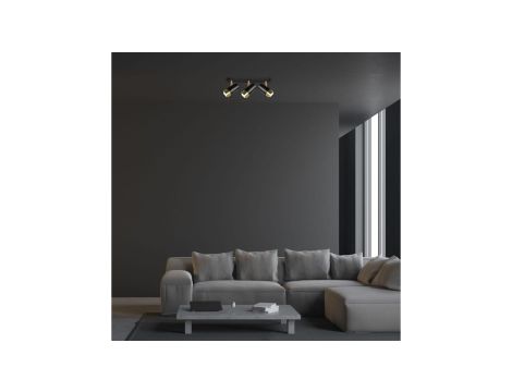 Lampa wisząca PIANO czarna z trzema podłużnymi stożkowymi kloszami na gwint G9 10113 TK Lighting