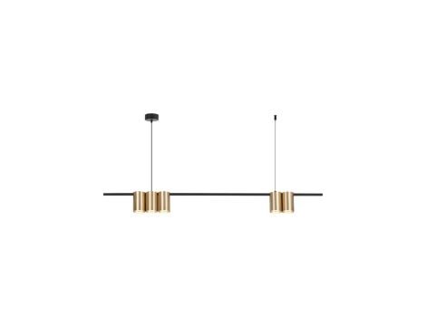 Lampa wisząca (listwa) GENESIS BLACK GOLD 5xGU10 ML0369 Milagro