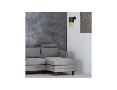 Kinkiet ścienny podwójny FLASH czarny LED 30W barwa neutralna 6626 TK Lighting