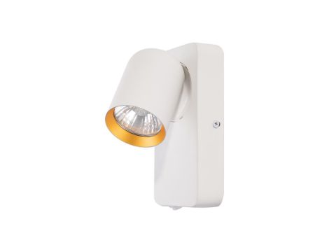 Kinkiet Andy 1xGU10 Biały + Złoty ML9942 Milagro