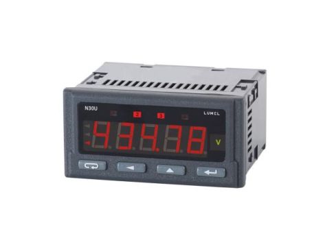 Programowalny miernik cyfrowy wejście temperaturowe i DC zasilanie 85-253V AC/DC wyjście impulsowe RS-485 analog. bez jednostki