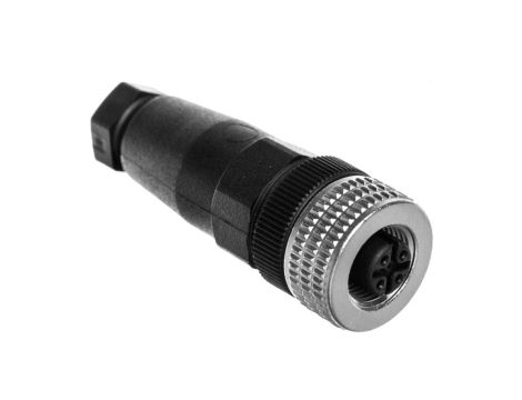 Złącze żeńskie M12 proste 5-pinowe dławica Pg7 metal XZCC12FDM50B