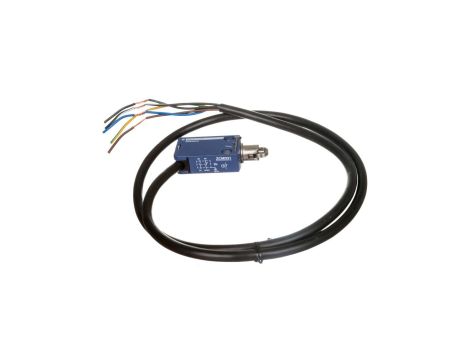 Wyłącznik krańcowy 1R 1Z migowy metal popychacz z rolką stalową kabel 1m XCMD2102L1