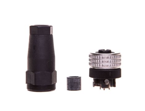 Złącze wtykowe żeńskie M12 4-pinowe proste XZCC12FDM40B