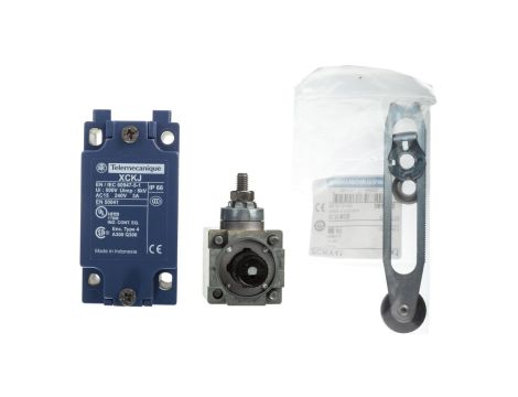 Wyłącznik krańcowy 1R 1Z migowy metal dzwignia obrotowa z regulowaną długością metal XCKJ10541