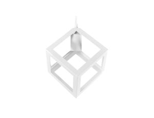 Lampa Wisząca Sufitowa Geometryczna IL MIO SWEDEN 1xE27 Biała - GOLDLUX (Polux)