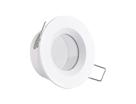 Oprawa Podtynkowa Okrągła Biała Matowa BORAS Oczko MR16 IP44 Goldlux