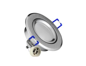 Oprawa sufitowa SUN OLAL srebrny szczotkowany alu Goldlux + LED GU10 3.5W