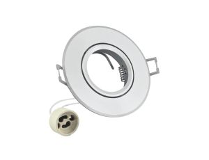 Oprawa Sufitowa Ruchoma Okrągła WEST OPAL Srebrna Połysk Goldlux