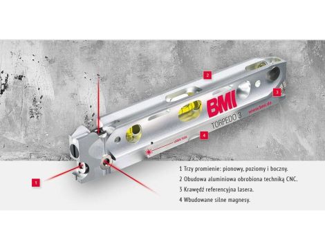 Poziomica laserowa BMI TORPEDO 3