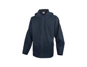 Bluza przeciwdeszczowa z poliestru powlekanego na zewnątrz poliuretanem, kolor Granatowy, rozmiar: M, 900VESBMTM