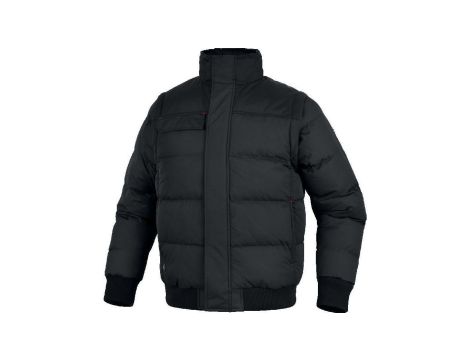 Wiatrówka pikowana z poliamidu powlekanego PU, odpinane rękawy, kolor Szaro-Czarny, rozmiar: 3XL, RAND2GN3X