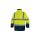 Kurtka ostrzegawcza 5 W 1 z poliestru Oxford powlekanego, odpinana Bluza, Żółty fluo-granatowy, rozmiar: 3XL, SPEEDJM3X