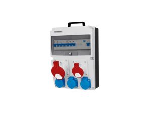 Stromverteiler CAS 32A 16A 3x230 FI-Schutzschalter LS Baustromverteiler Doktorvolt 8270