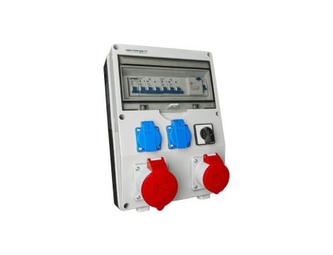 Rozdzielnica budowlna ECO-S/FI 32A/5P 16A/5P 2x230V Doktorvolt 8683