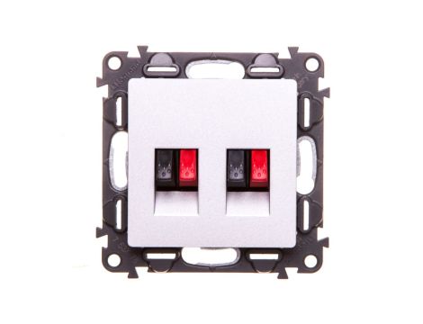 VALENA LIFE Gniazdo głośnikowe aluminium 753378
